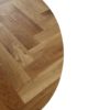 Tafel Fishbone Rond- 140x140x76 - Naturel/zwart - Eiken/metaal - Afbeelding 4