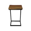 Bijzettafel Read Live Edge - 38x30x65 - Naturel/zwart - Acacia/ijzer - Afbeelding 4
