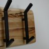 Kapstok Live Edge - 60x13x26 - Naturel - Acaciahout/metaal - Afbeelding 4