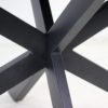 Ovale eettafel Melbourne - 200x100x76 -  zwart - mangohout/ijzer - Afbeelding 4