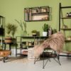Decoratieve ladder - mangohout/ijzer - powdercoated black - Afbeelding 4