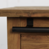 TV meubel Blackburn - 150x40x56,5 - Naturel/zwart - reclaimed teak/metaal - Afbeelding 4