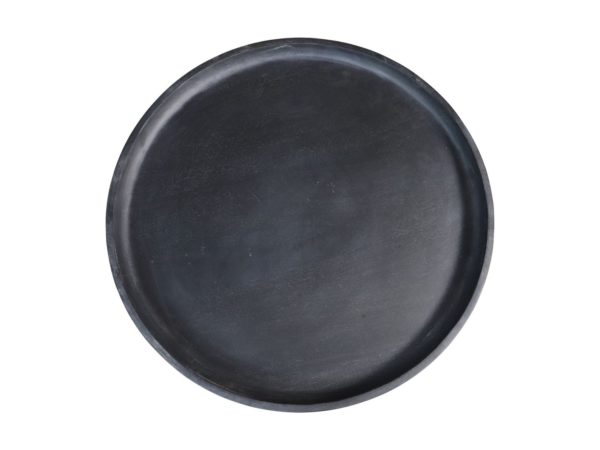 HSM Collection-Ronde Bijzettafel Drum-60x60x40-Zwart-Mango - Image 4