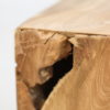 Kubus bijzettafel - 30x30 cm - teak - natural wax - Afbeelding 4
