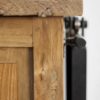 Wijnkast Blackburn - 90x90 cm - reclaimed teak - Afbeelding 4