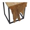 Small Flower Table - 35x35x50 - Naturel/zwart - Teakhout/ijzer - Afbeelding 4
