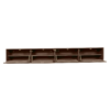 Zwevend tv meubel Madison Walnut | 240 cm - Afbeelding 4