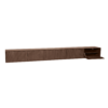 Zwevend tv meubel Madison Walnut | 280 cm - Afbeelding 4