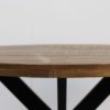 Ronde eettafel Melbourne - ø140x76 - Naturel/zwart - Mangohout/ijzer - Afbeelding 4