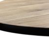 Ovale eettafel Milano - 220x110x76 - Naturel/zwart - Acaciahout/ijzer - Afbeelding 4