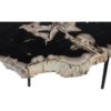 Salontafel rond - ø64x56x46 - Naturel/zwart - Steen/Metaal - Afbeelding 4