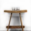 Kruk Buffallo - blank - teak - Afbeelding 4