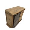 Sideboard Melbourne - 95x45x90 - Naturel/zwart - Mangohout/metaal - Afbeelding 4