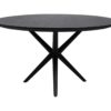 Tafelblad Zurich rond - ø80x3,8 - Zwart - Swiss edge - Acaciahout - Afbeelding 4