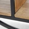 Sidetable - 90x25x80 cm - Naturel/zwart - Mango/ijzer - Afbeelding 4
