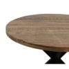 Ronde eettafel Melbourne - ø80x76 - Naturel/zwart - Mangohout/ijzer - Afbeelding 5