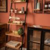 Decoratieve ladder - powdercoated black - acacia - Afbeelding 5