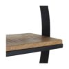 Wand decoratierek rond - 80x16x80 - Naturel/zwart - Mangohout/ijzer - Afbeelding 5