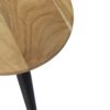 Salontafels Zurich - 95x52x46 - Naturel/zwart - Acaciahout/ijzer - Set van 2 - Afbeelding 5