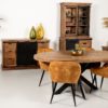 Sideboard Melbourne - 140x43x85 - Naturel/zwart - Rustiek mangohout/ijzer - Afbeelding 5