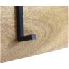 Kapstok - 90x11x30 - Naturel/zwart - Mangohout/metaal - Afbeelding 5