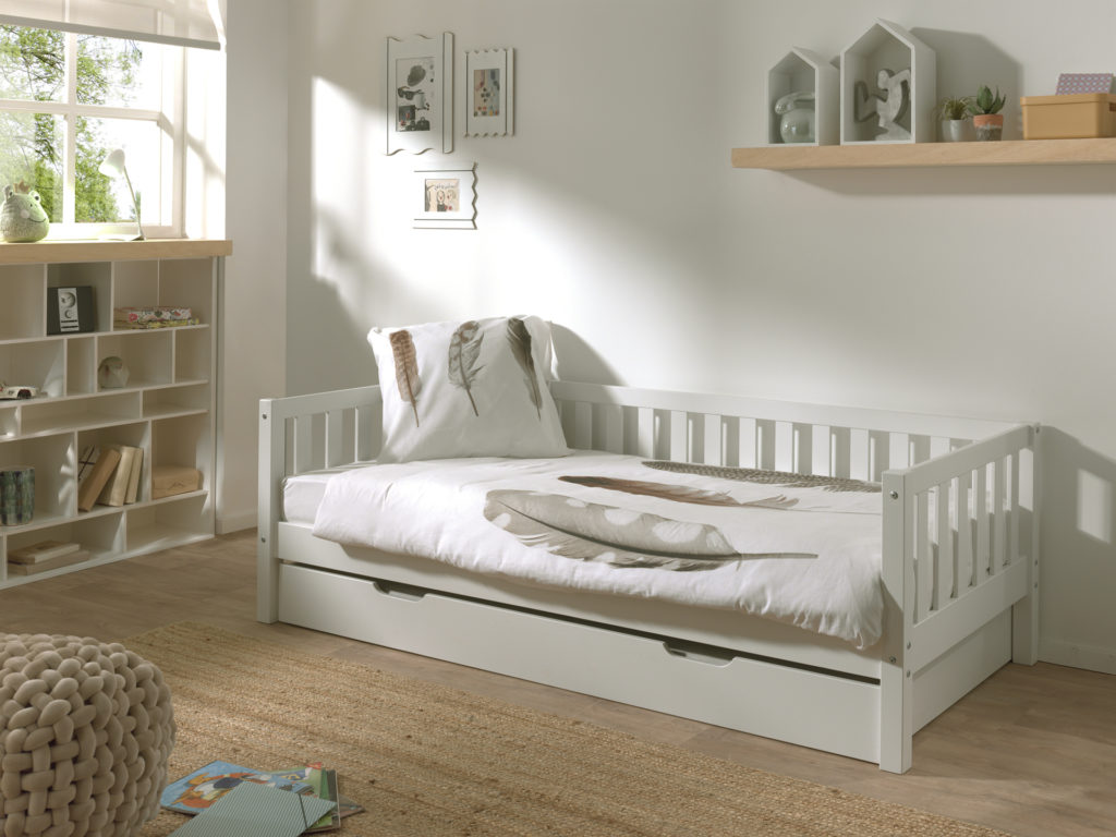Deze FRITZ combinatie in wit bestaat uit een bed (90x200) en bijhorend rolbed. - Afbeelding 5