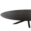 Eettafel Brandy Black | 160 cm | Ovaal - Afbeelding 5