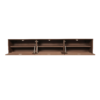 Zwevend tv meubel Madison Walnut | 160 cm - Afbeelding 5
