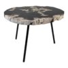 Salontafel rond - ø64x56x46 - Naturel/zwart - Steen/Metaal - Afbeelding 5