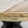 Ovaal tafelblad Portland - 180x100x5 - Naturel - Mangohout - Afbeelding 5