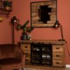 Dressoir Blackburn - glasdeuren - reclaimed teak/ijzer - Afbeelding 5