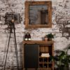 Wijnkast Blackburn - 90x90 cm - reclaimed teak - Afbeelding 5