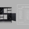 Wandkast Verona - 160x40x200 - Zwart - Mangohout/ijzer - Afbeelding 6