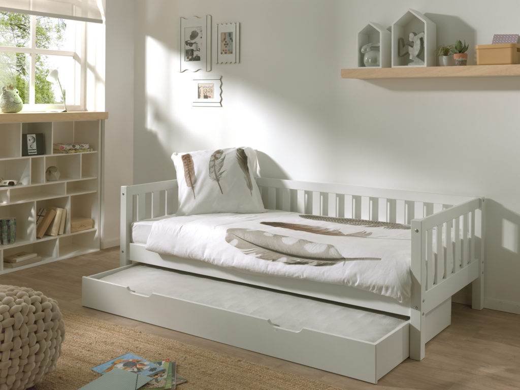 Deze FRITZ combinatie in wit bestaat uit een bed (90x200) en bijhorend rolbed. - Afbeelding 6