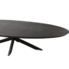 Eettafel Brandy Black | 160 cm | Ovaal - Afbeelding 6