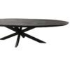 Eettafel Brandy Black | 160 cm | Ovaal - Afbeelding 7