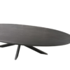Eettafel Brandy Black | 160 cm | Ovaal - Afbeelding 8