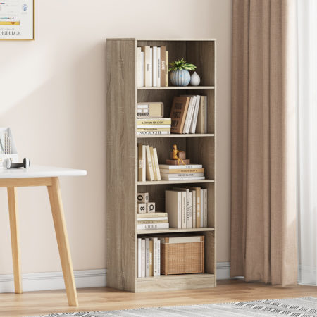 Boekenkast 'Space' 4 legplanken Sonoma (1c)