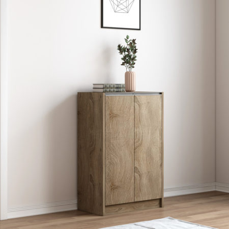 Schoenenkast 'Lilly' 2 deuren Sonoma (1c)