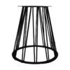 Trapezium eettafel poot - 70x40x72 - zwart - metaal