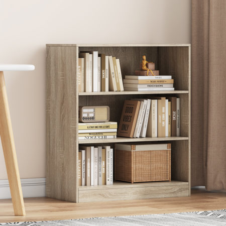 Boekenkast 'Space' 2 legplanken Sonoma (1c)