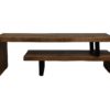 TV-Meubel - 140x40x46 - naturel - Mangohout/metaal