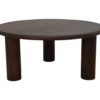 Salontafel rond  - 80x80x35 - bruin - Mangohout