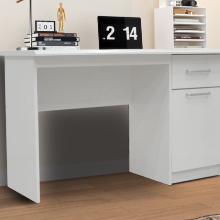Bureau 'Milou' 1 lade 1 deur Wit (1c)