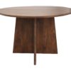 Ronde eettafel - 120x120x77 - Bruin - Mangohout