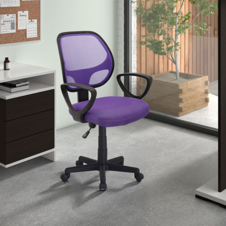 Bureaustoel 'Hippa' Mesh Paars (1c)