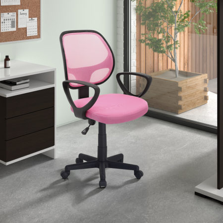 Bureaustoel 'Hippa' Mesh Roze(1c)