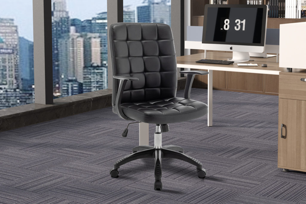 Bureaustoel 'Luka' Zwart (1c)