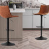 Barstoel 'Trevi' PU Cognac (2 per doos)