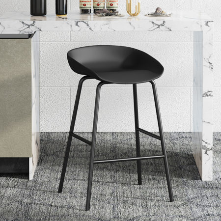 Barstoel 'Anna' PP Zwart (2 per doos)